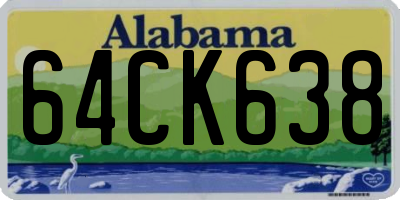 AL license plate 64CK638