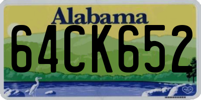 AL license plate 64CK652