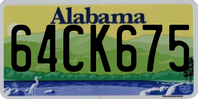 AL license plate 64CK675