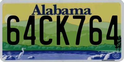 AL license plate 64CK764