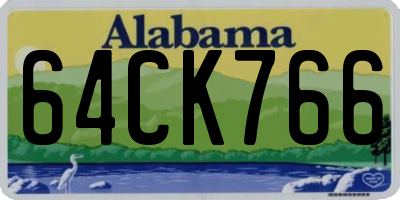 AL license plate 64CK766