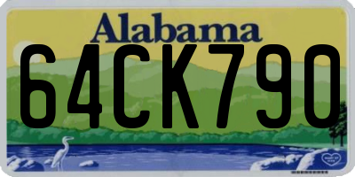AL license plate 64CK790