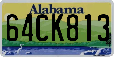 AL license plate 64CK813