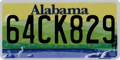 AL license plate 64CK829