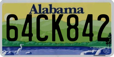 AL license plate 64CK842