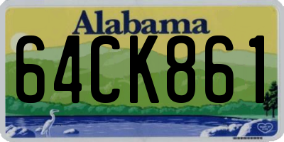AL license plate 64CK861