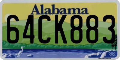 AL license plate 64CK883