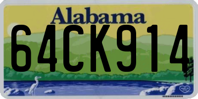 AL license plate 64CK914