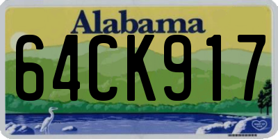 AL license plate 64CK917