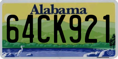 AL license plate 64CK921