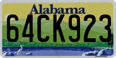 AL license plate 64CK923