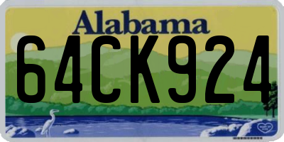 AL license plate 64CK924