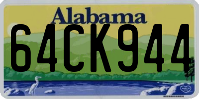 AL license plate 64CK944