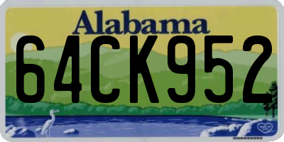 AL license plate 64CK952