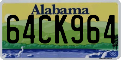 AL license plate 64CK964