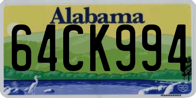 AL license plate 64CK994