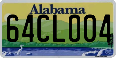 AL license plate 64CL004
