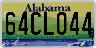 AL license plate 64CL044