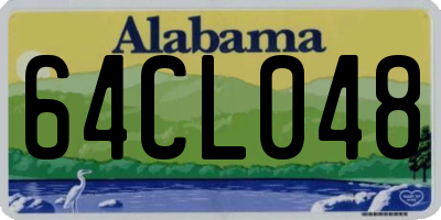 AL license plate 64CL048