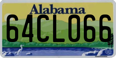 AL license plate 64CL066