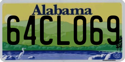 AL license plate 64CL069