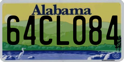 AL license plate 64CL084