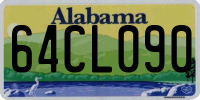 AL license plate 64CL090