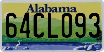AL license plate 64CL093