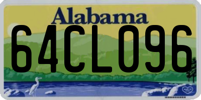 AL license plate 64CL096