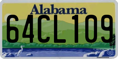 AL license plate 64CL109