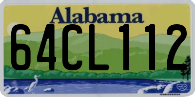 AL license plate 64CL112