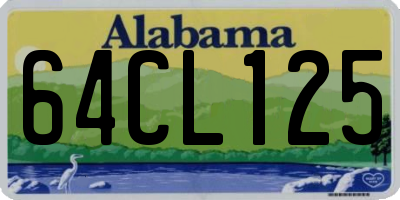 AL license plate 64CL125
