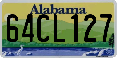 AL license plate 64CL127