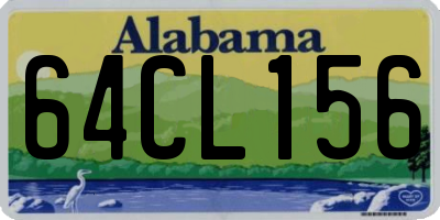 AL license plate 64CL156