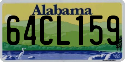 AL license plate 64CL159