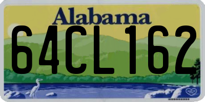 AL license plate 64CL162