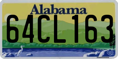 AL license plate 64CL163