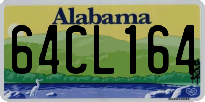 AL license plate 64CL164