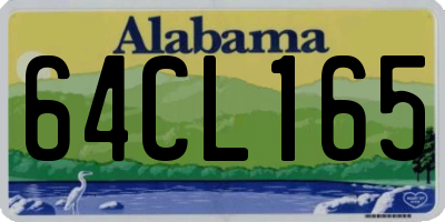 AL license plate 64CL165