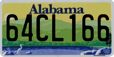 AL license plate 64CL166