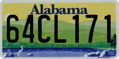 AL license plate 64CL171