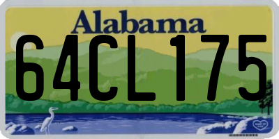 AL license plate 64CL175
