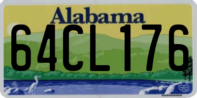 AL license plate 64CL176