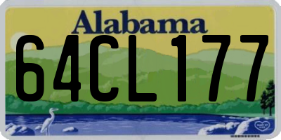 AL license plate 64CL177