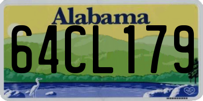 AL license plate 64CL179