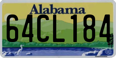 AL license plate 64CL184