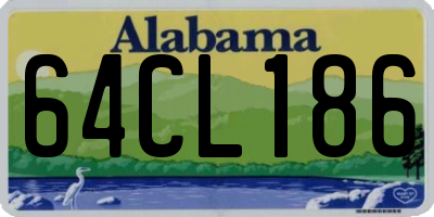 AL license plate 64CL186