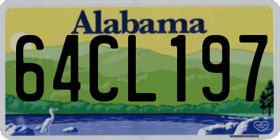 AL license plate 64CL197
