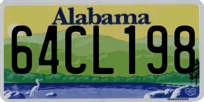 AL license plate 64CL198