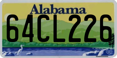 AL license plate 64CL226